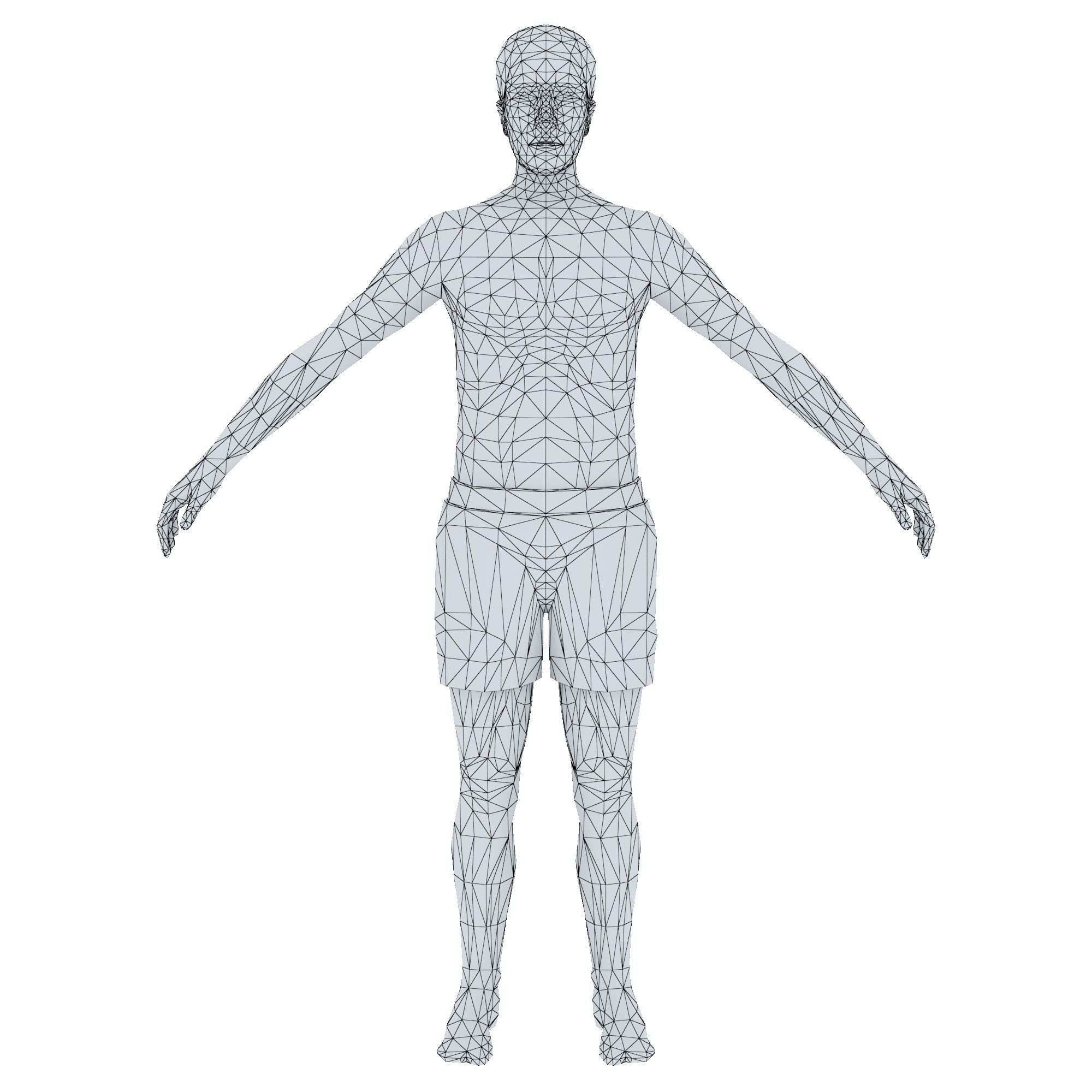 MAN 64 - WITH 250 ANIMATIONS Low-poly 3D model_12