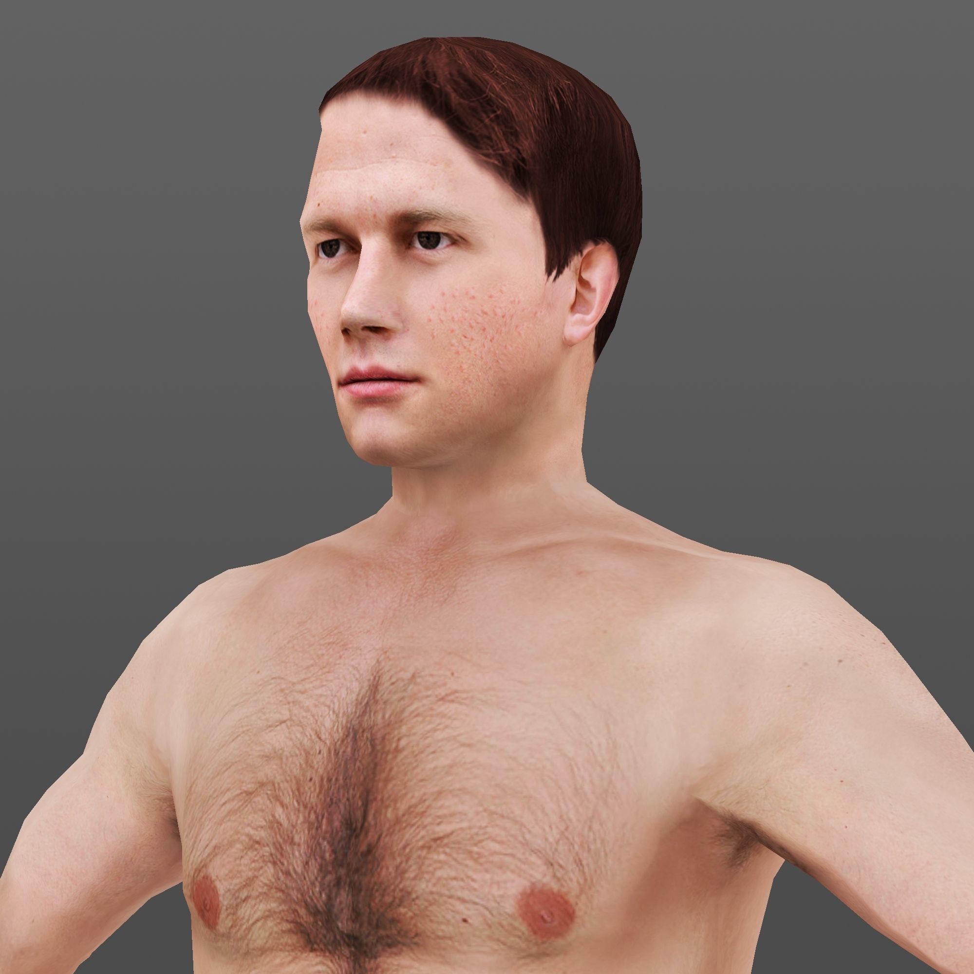 MAN 64 - WITH 250 ANIMATIONS Low-poly 3D model_6
