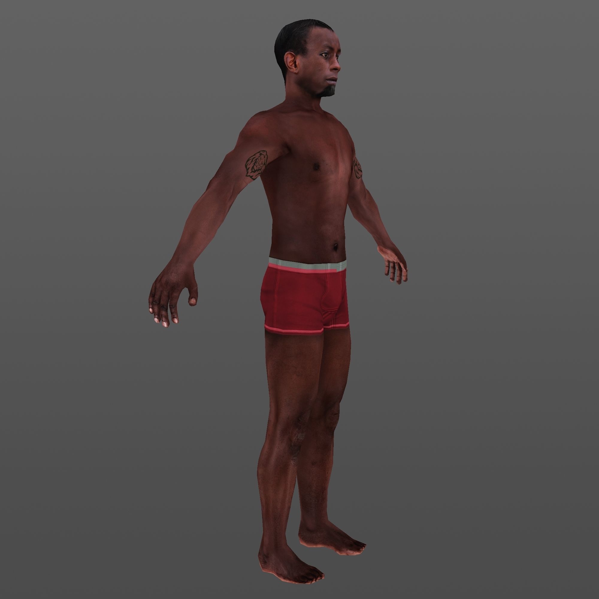MAN 65 - WITH 250 ANIMATIONS Low-poly 3D model_8