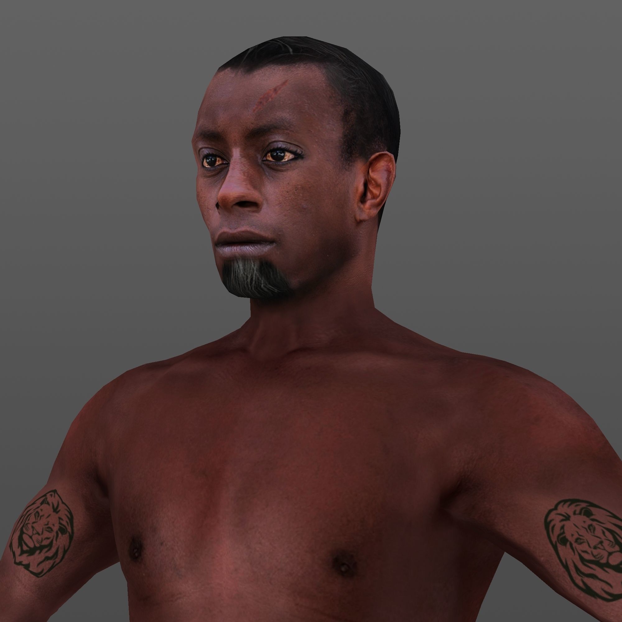 MAN 65 - WITH 250 ANIMATIONS Low-poly 3D model_7
