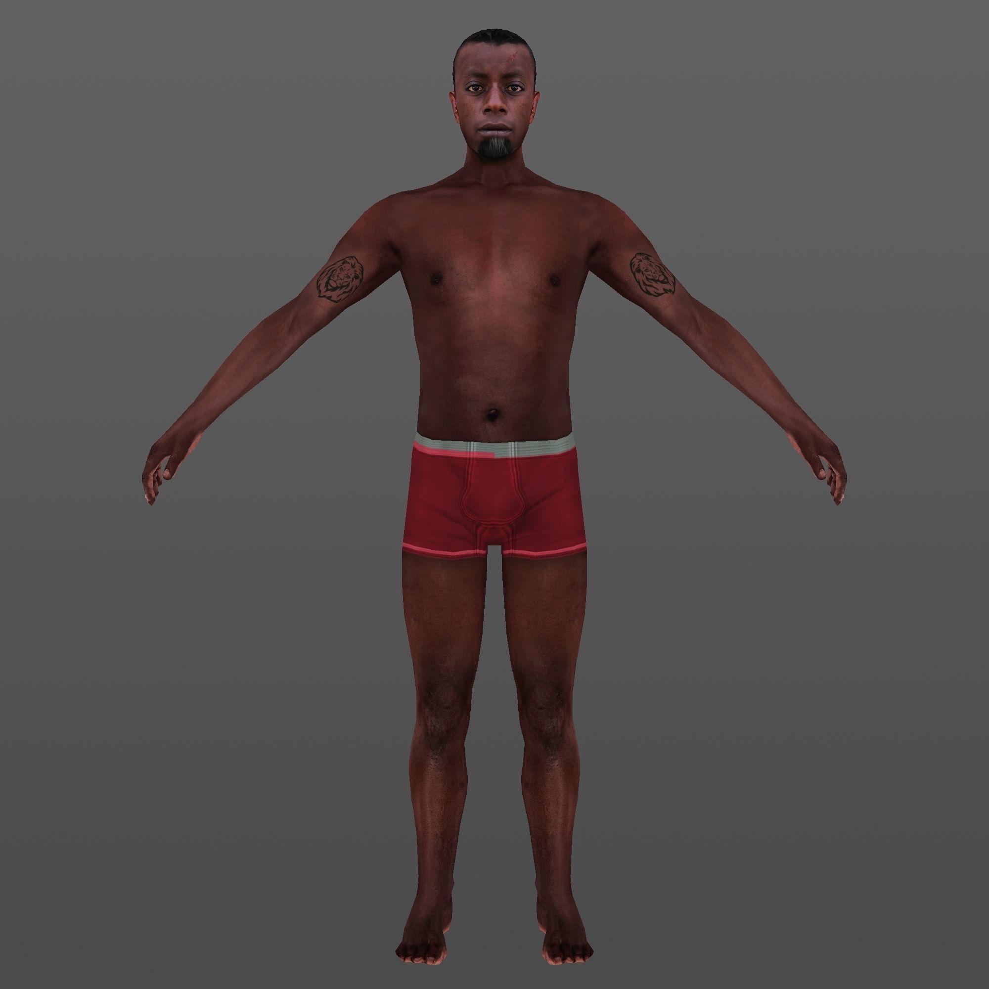 MAN 65 - WITH 250 ANIMATIONS Low-poly 3D model_2