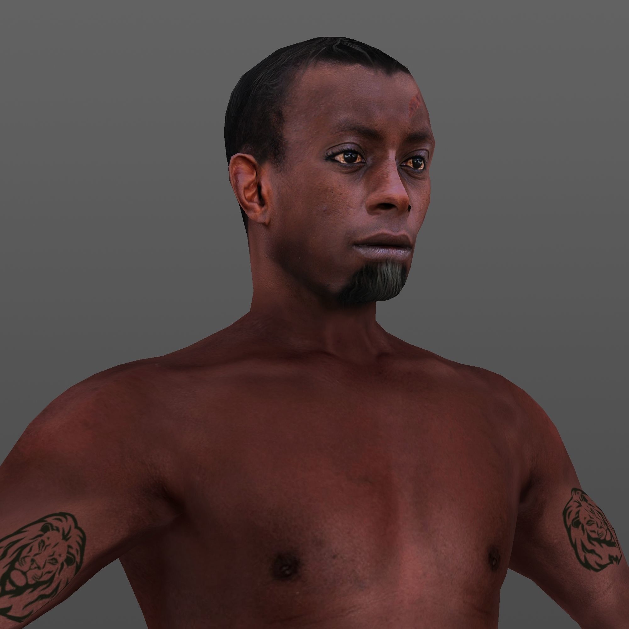 MAN 65 - WITH 250 ANIMATIONS Low-poly 3D model_10