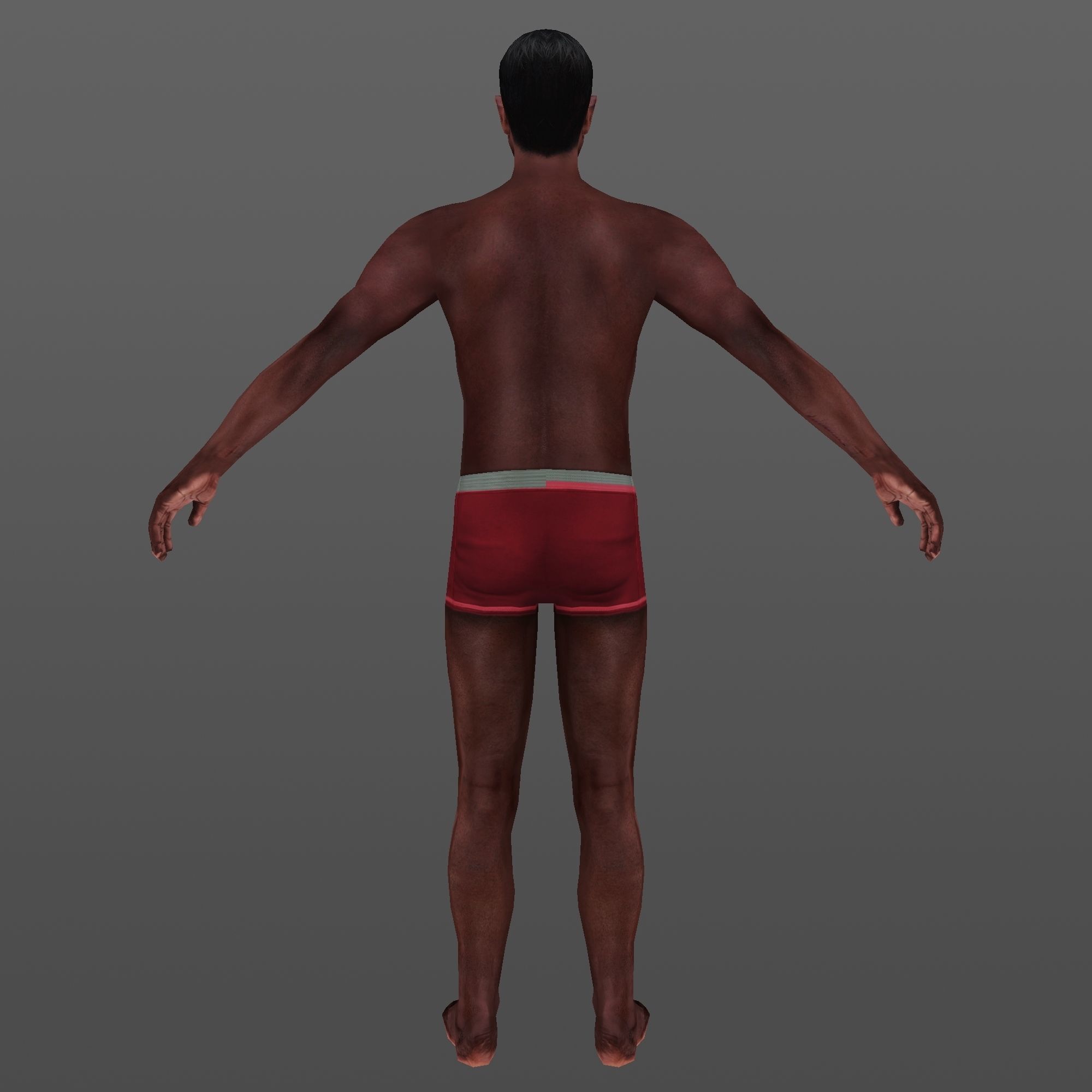 MAN 65 - WITH 250 ANIMATIONS Low-poly 3D model_9