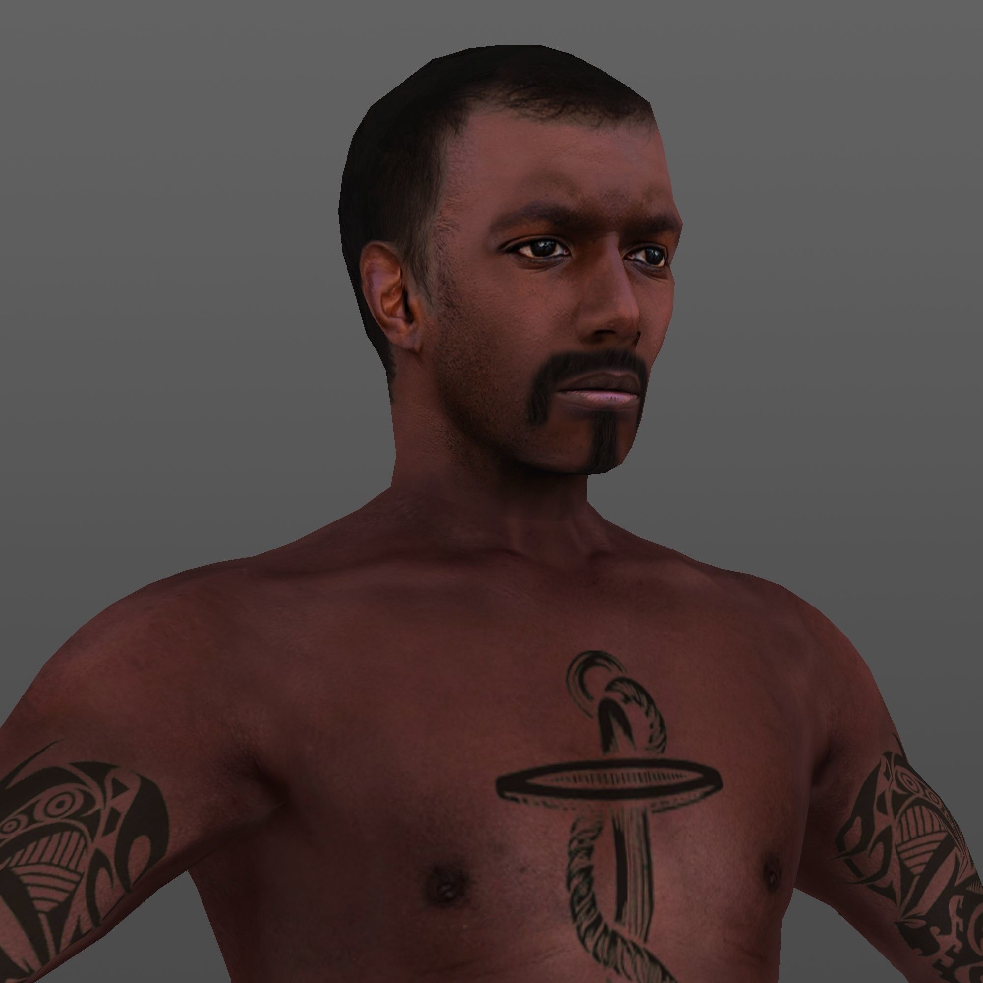 MAN 66 - WITH 250 ANIMATIONS Low-poly 3D model_3