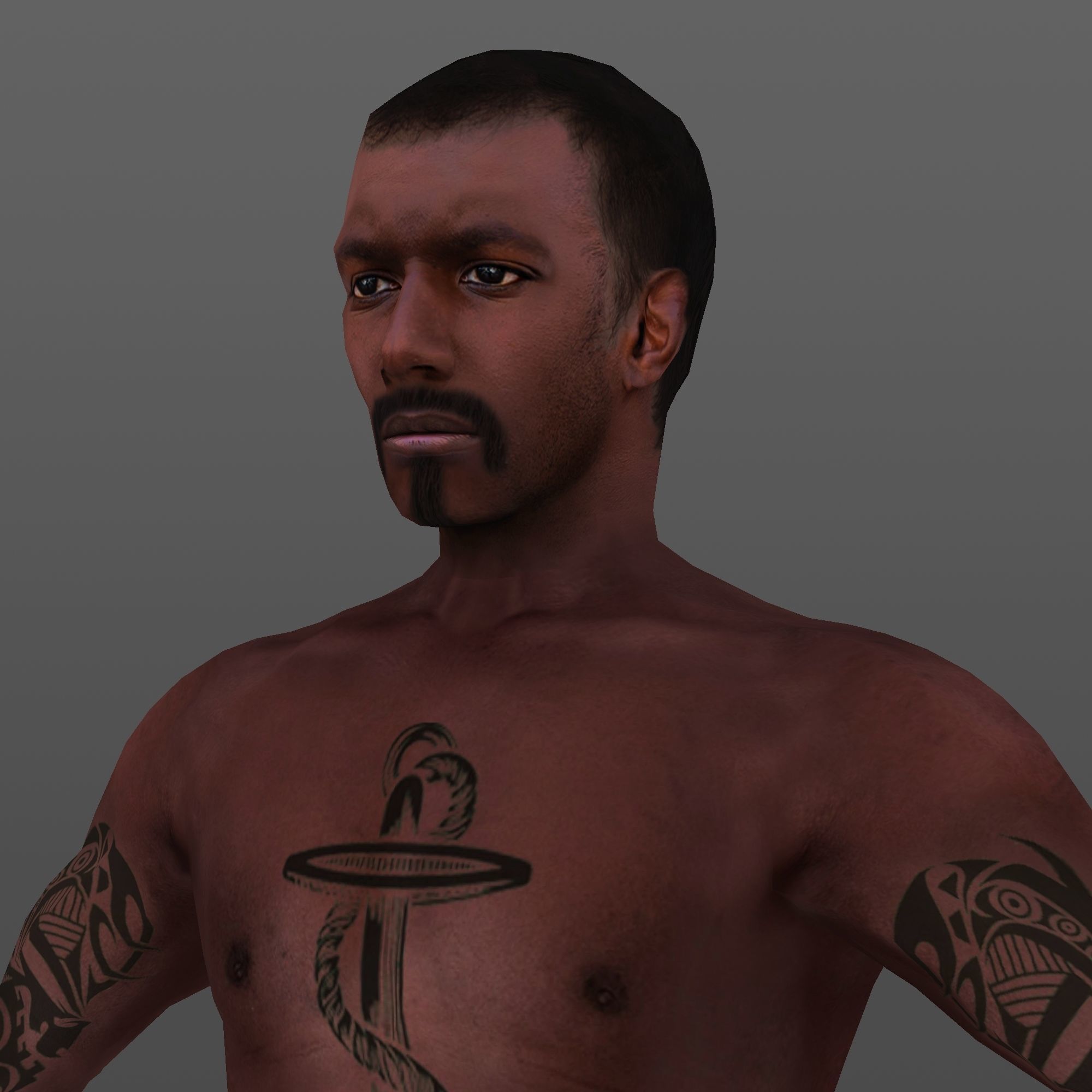 MAN 66 - WITH 250 ANIMATIONS Low-poly 3D model_8