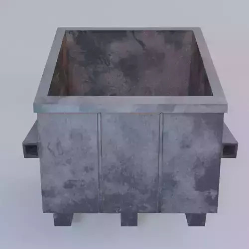 Trash Can - Game Ready - PBR 3D Model Low-poly 3D model
