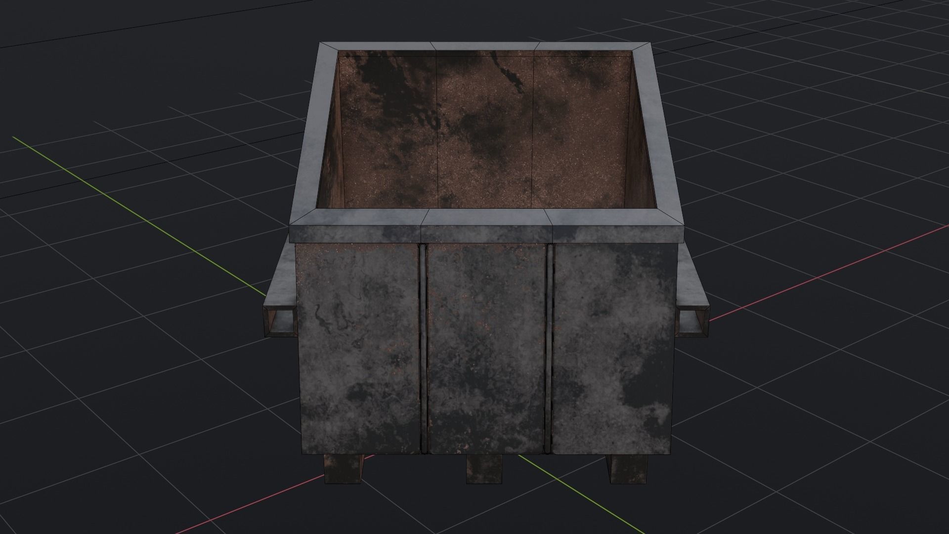 Trash Can - Game Ready - PBR 3D Model Low-poly 3D model_6