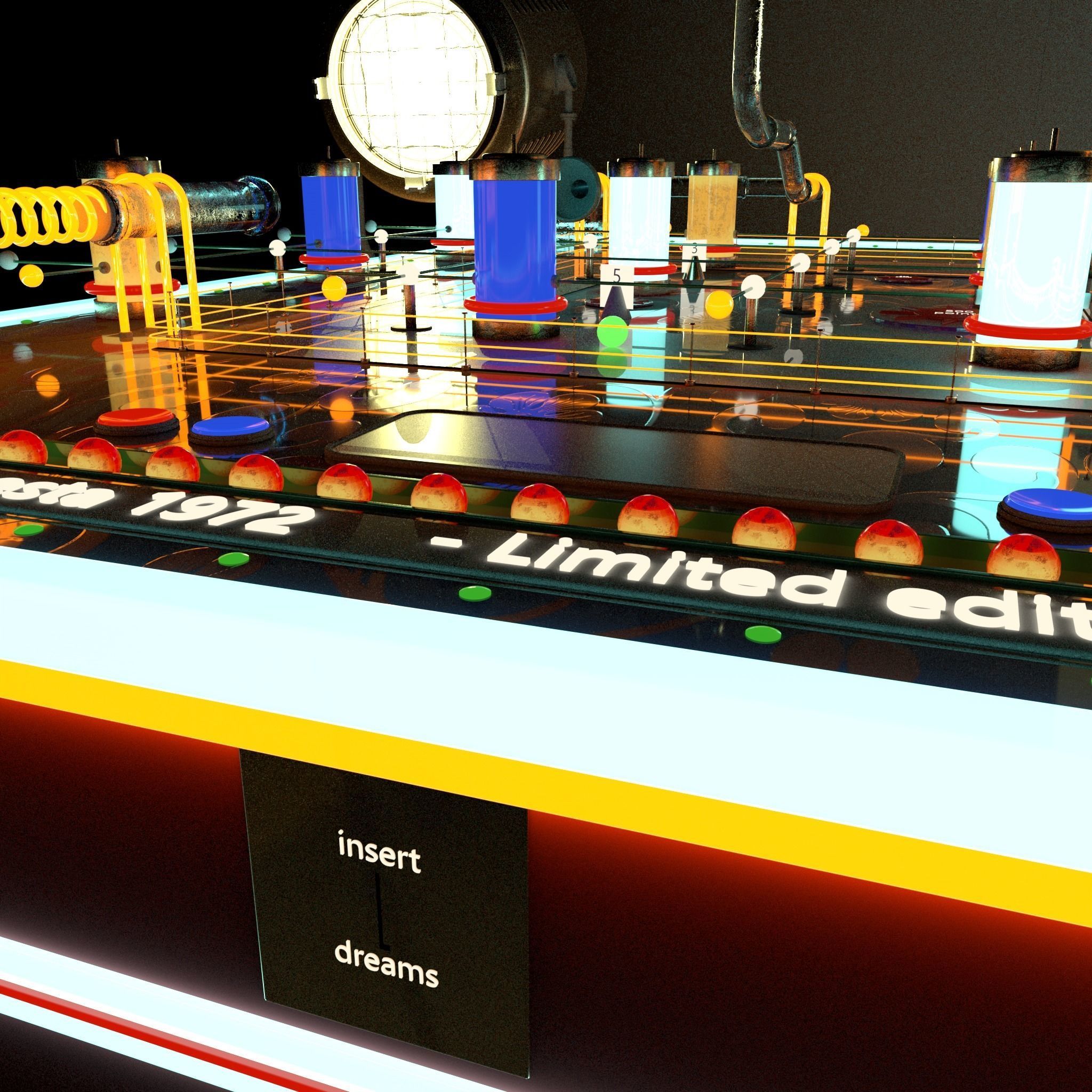 Pinball Machine 3D model_3