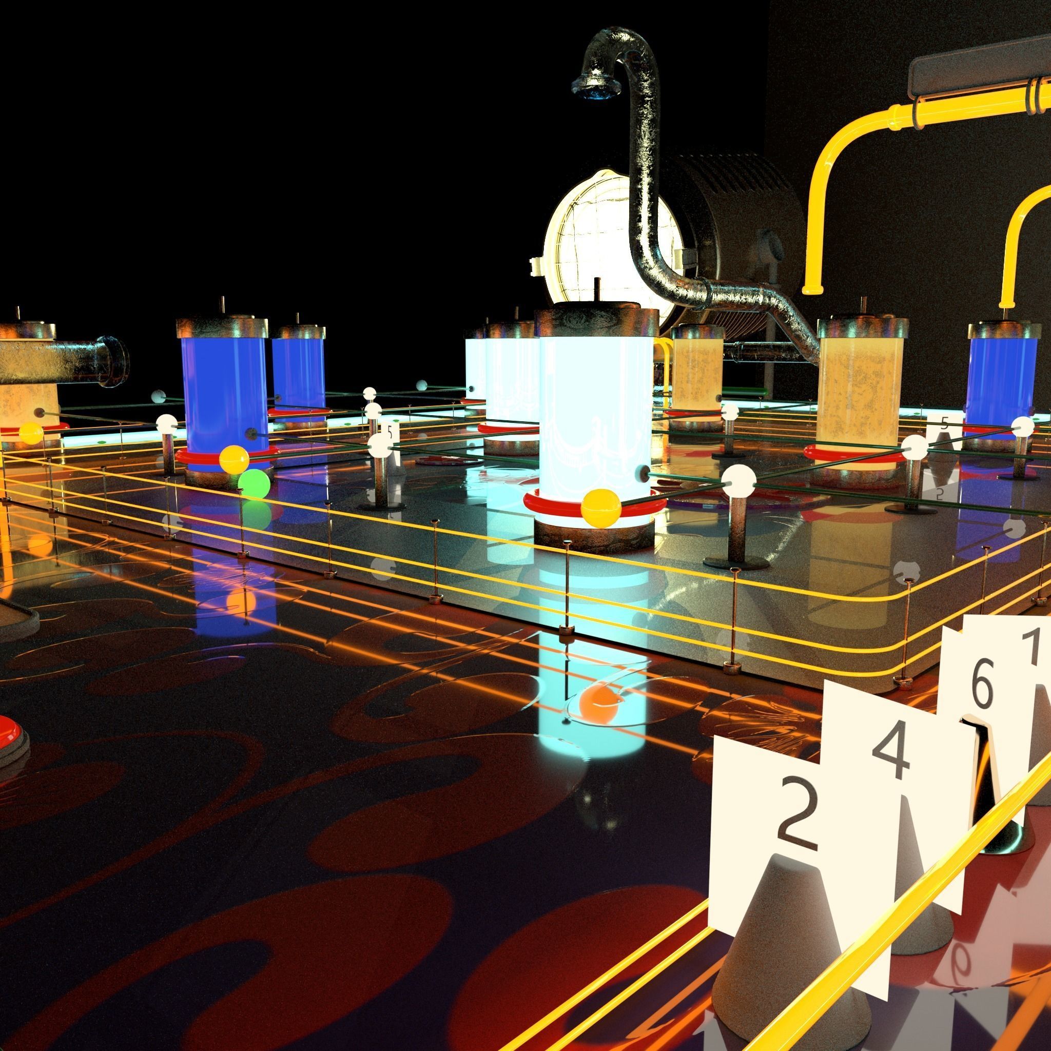 Pinball Machine 3D model_2