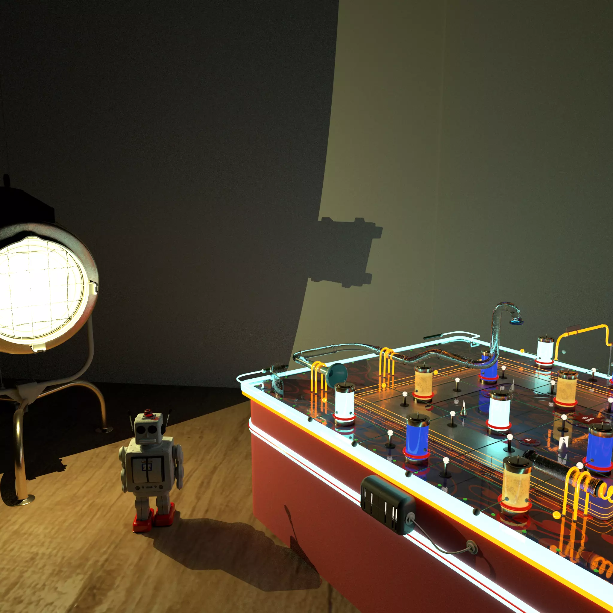 Pinball Machine 3D model_0