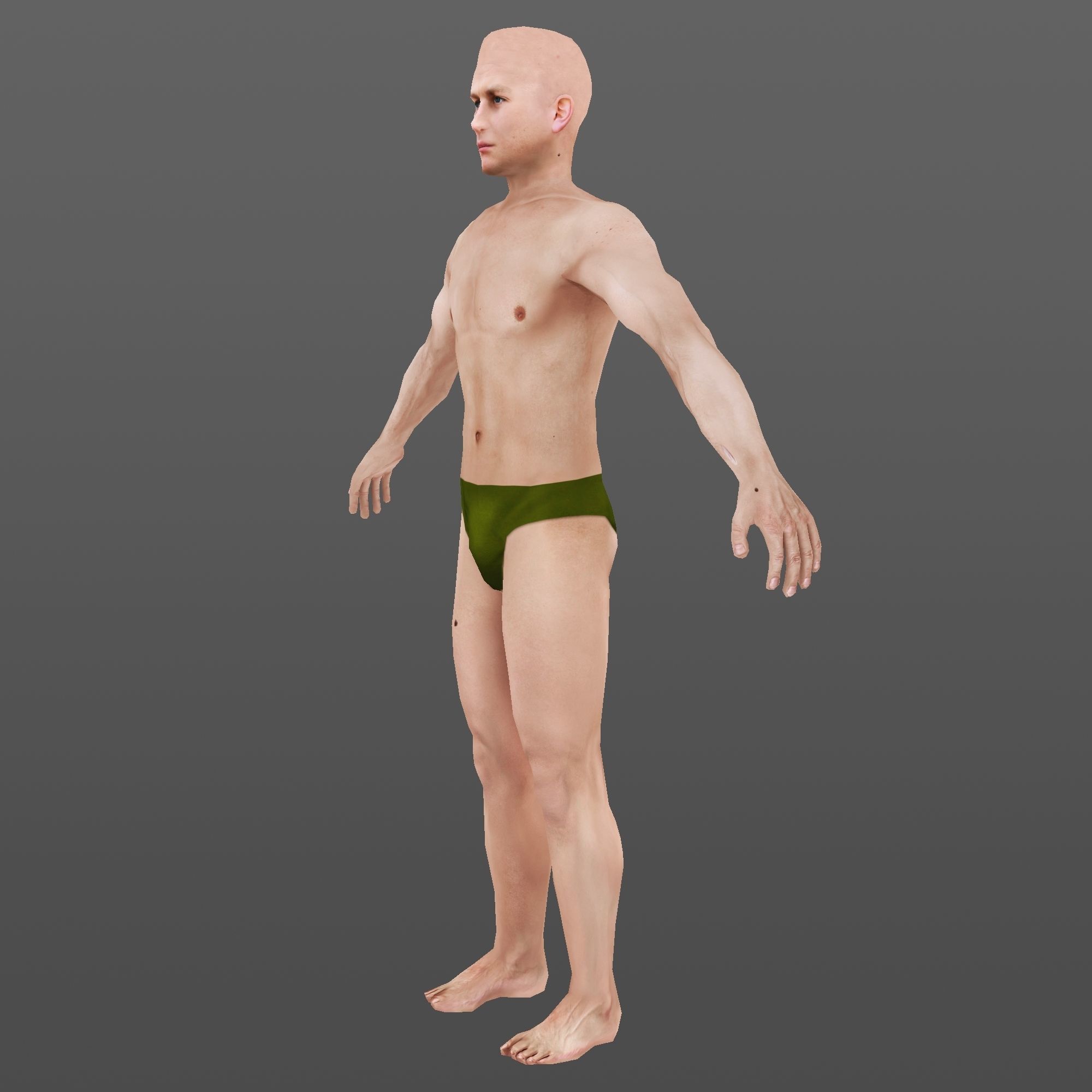 MAN 68  - WITH 250 ANIMATIONS Low-poly 3D model_6