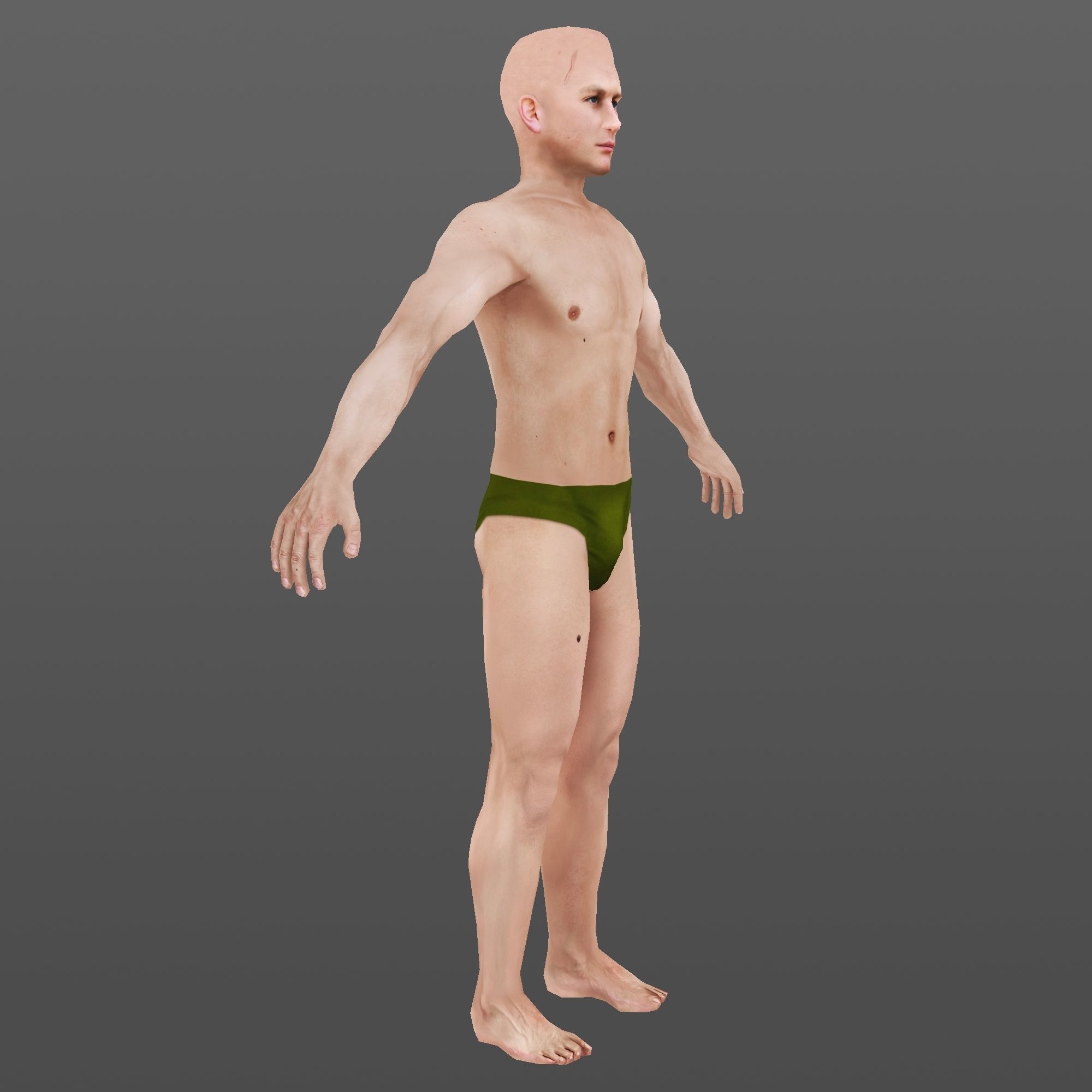 MAN 68  - WITH 250 ANIMATIONS Low-poly 3D model_8