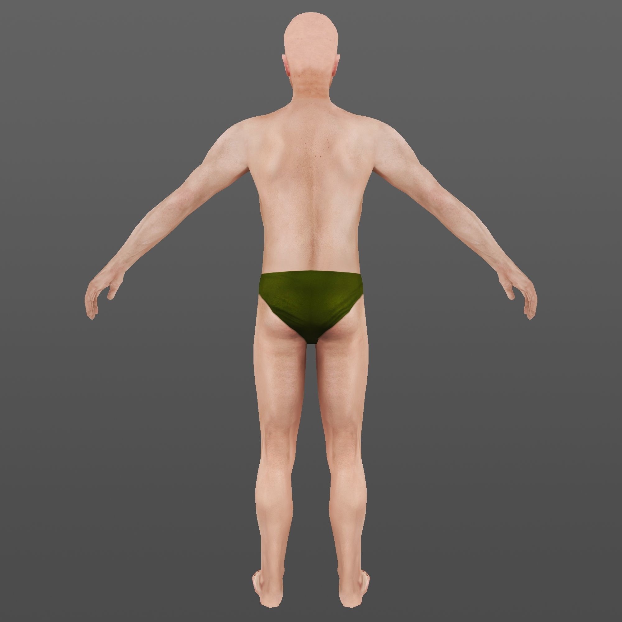 MAN 68  - WITH 250 ANIMATIONS Low-poly 3D model_9
