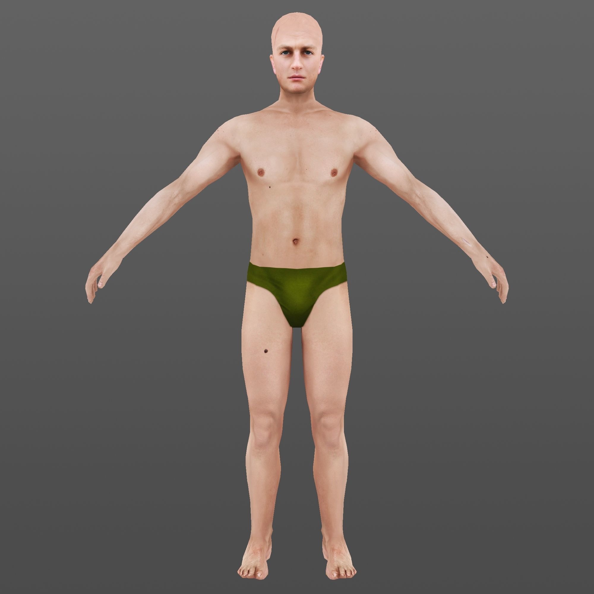 MAN 68  - WITH 250 ANIMATIONS Low-poly 3D model_2