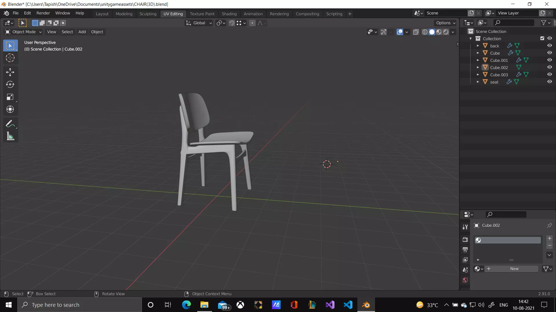 Chair Low-poly 3D model
