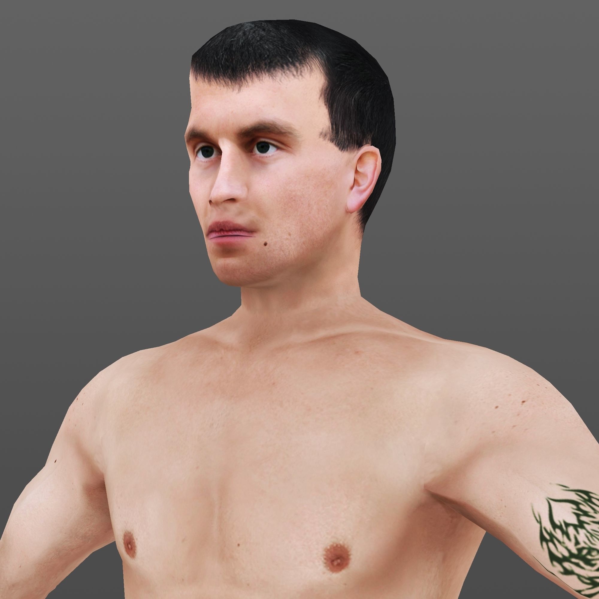 MAN 69 - WITH 250 ANIMATIONS Low-poly 3D model_7