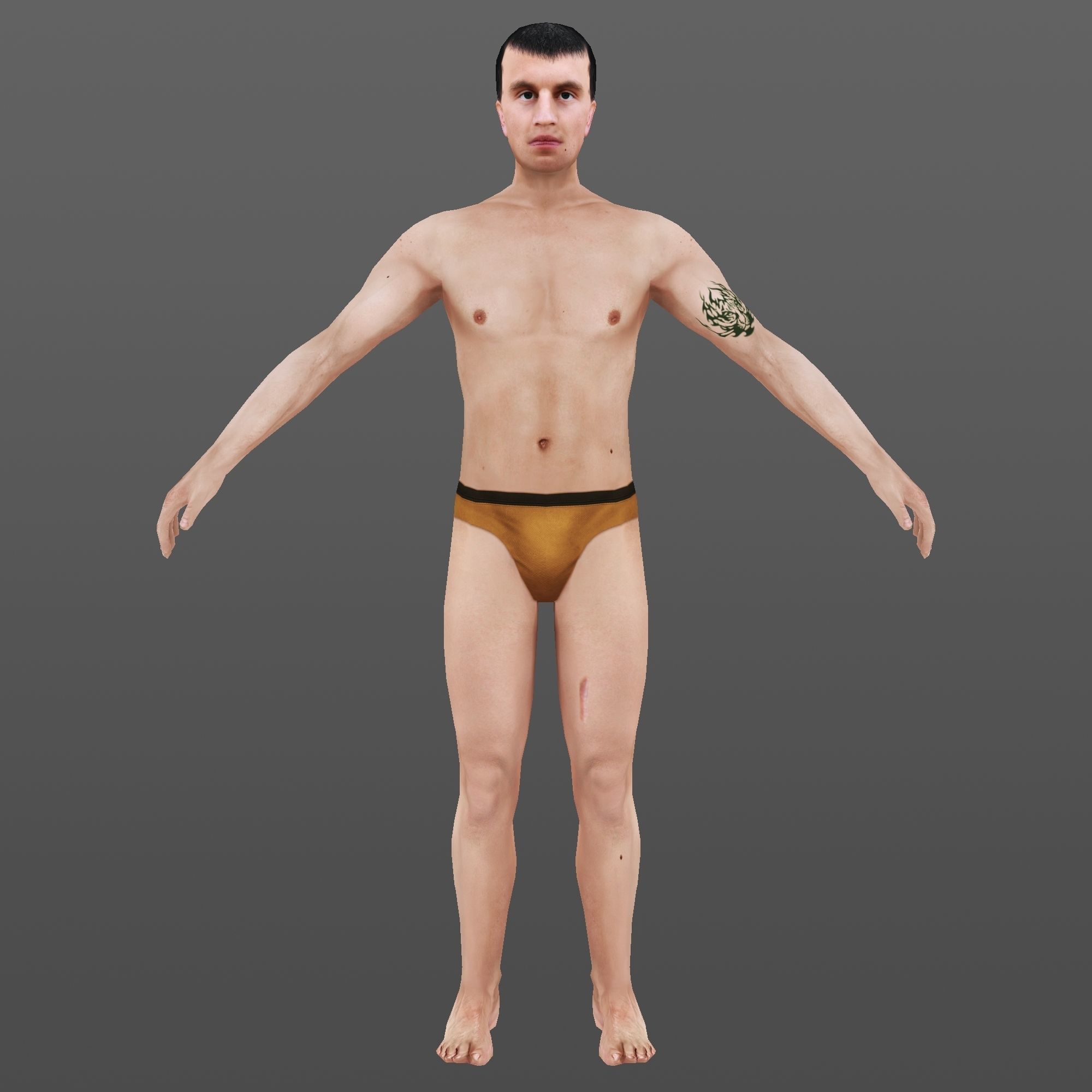 MAN 69 - WITH 250 ANIMATIONS Low-poly 3D model_2