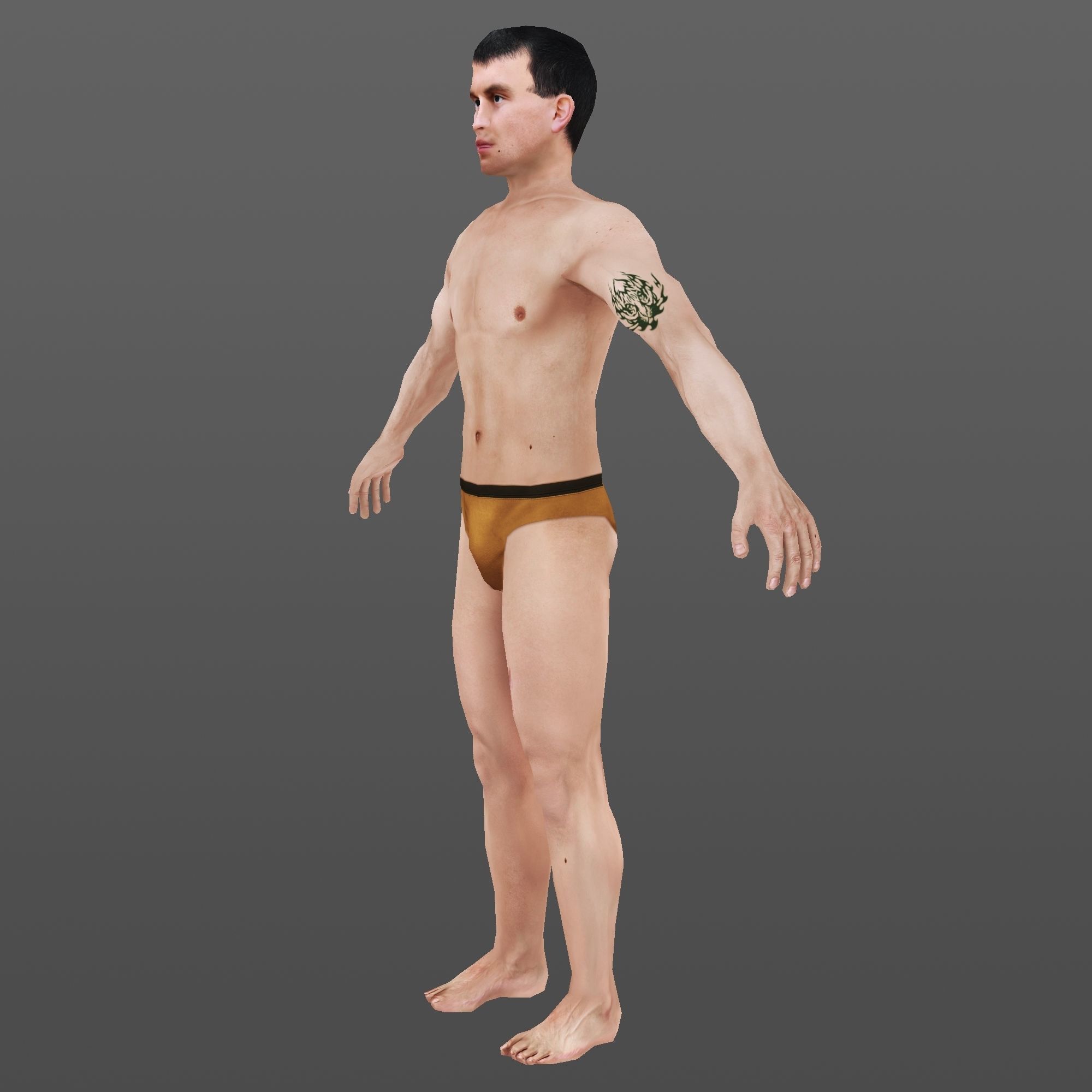 MAN 69 - WITH 250 ANIMATIONS Low-poly 3D model_6