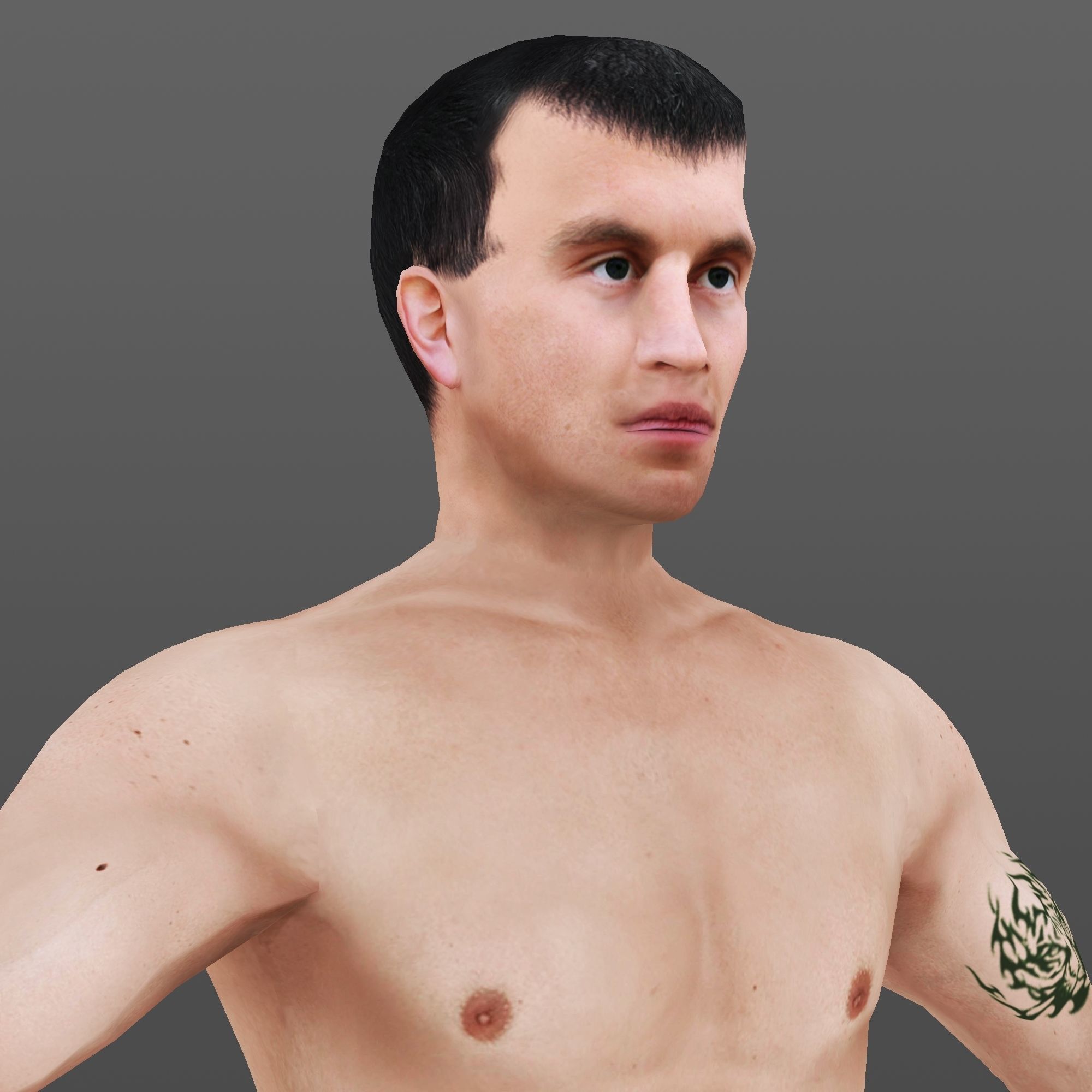 MAN 69 - WITH 250 ANIMATIONS Low-poly 3D model_3