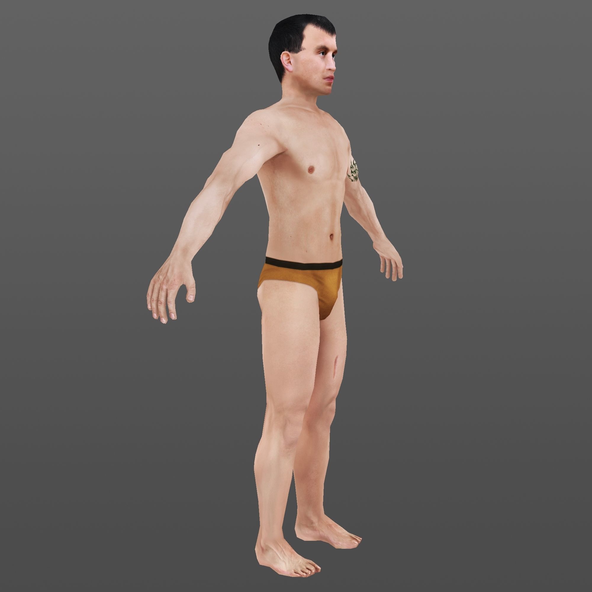 MAN 69 - WITH 250 ANIMATIONS Low-poly 3D model_8