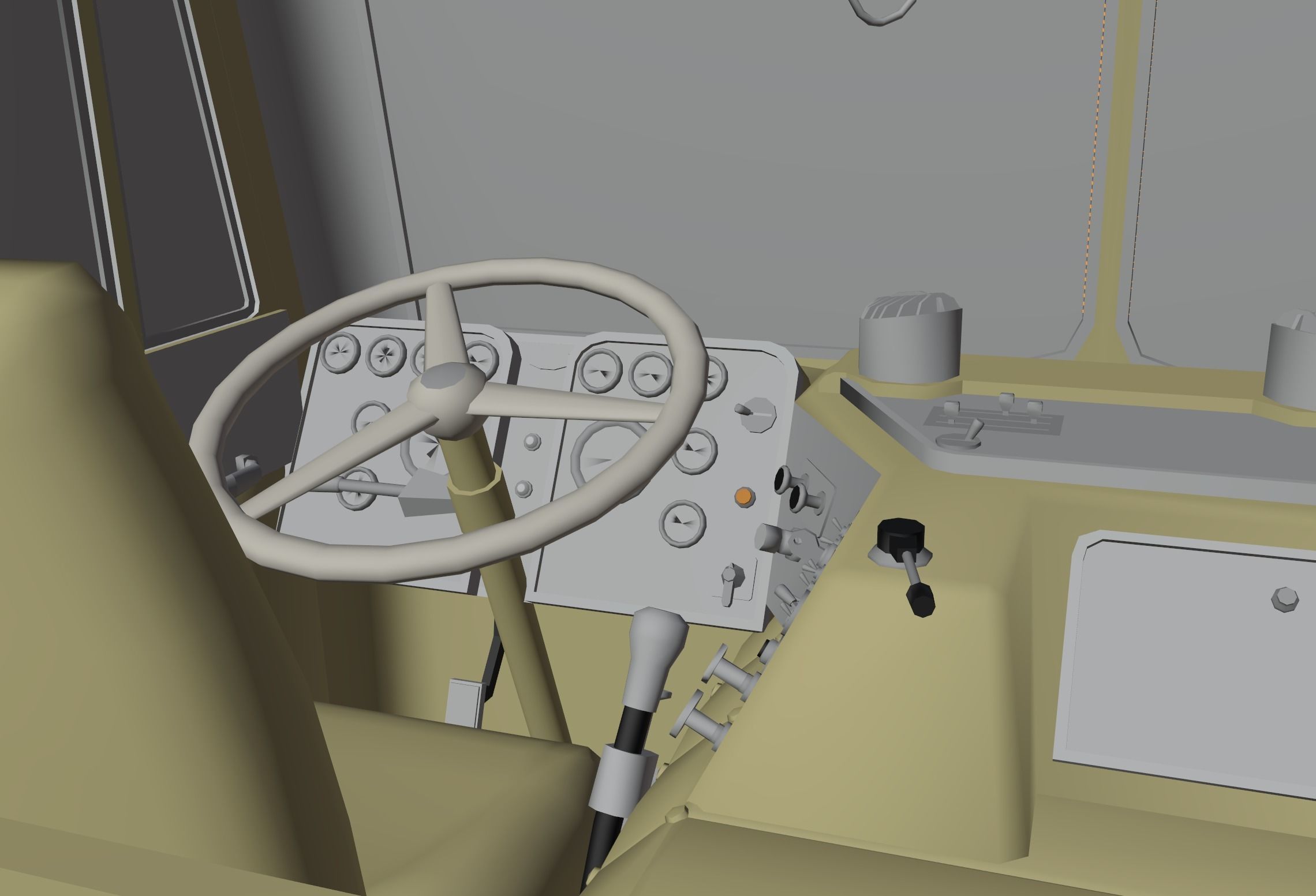 Peterbilt 352 Sleeper 3D model_3