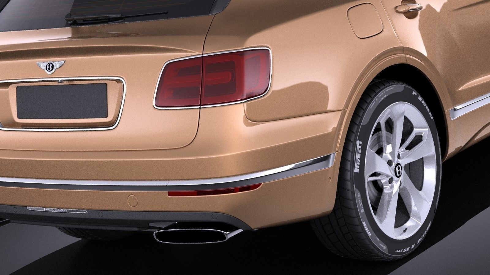 Bentley Bentayga 2016 VRAY 3D model_3