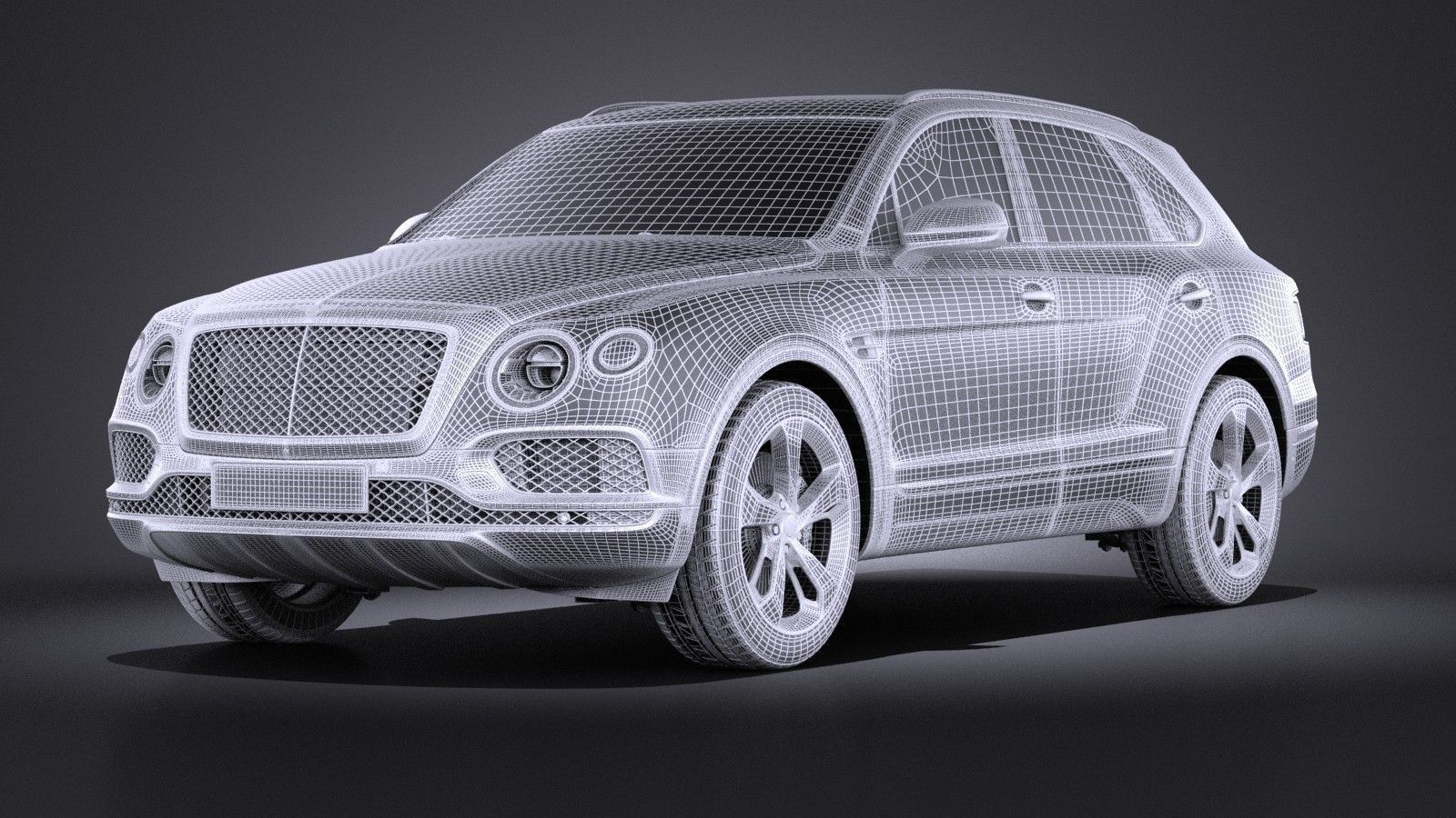 Bentley Bentayga 2016 VRAY 3D model_8