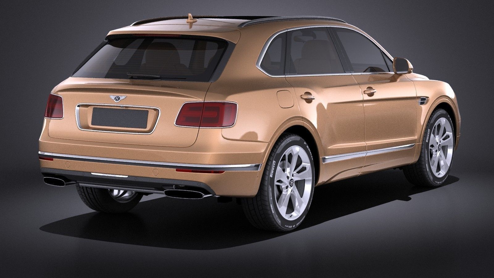 Bentley Bentayga 2016 VRAY 3D model_5