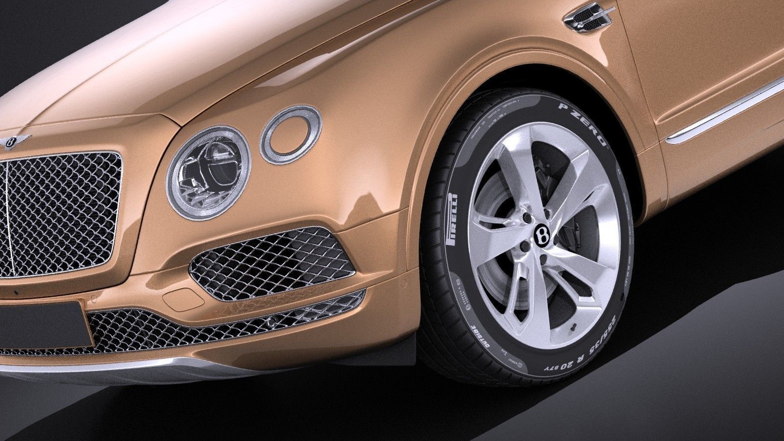 Bentley Bentayga 2016 VRAY 3D model_2