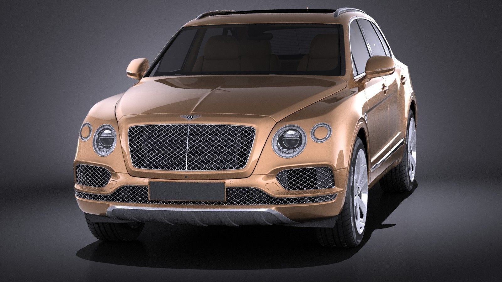 Bentley Bentayga 2016 VRAY 3D model_1