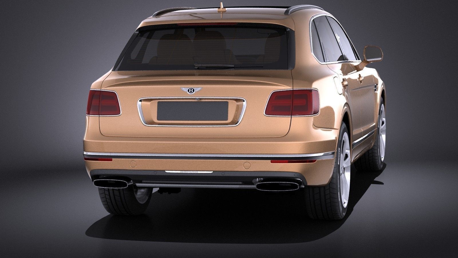 Bentley Bentayga 2016 VRAY 3D model_4