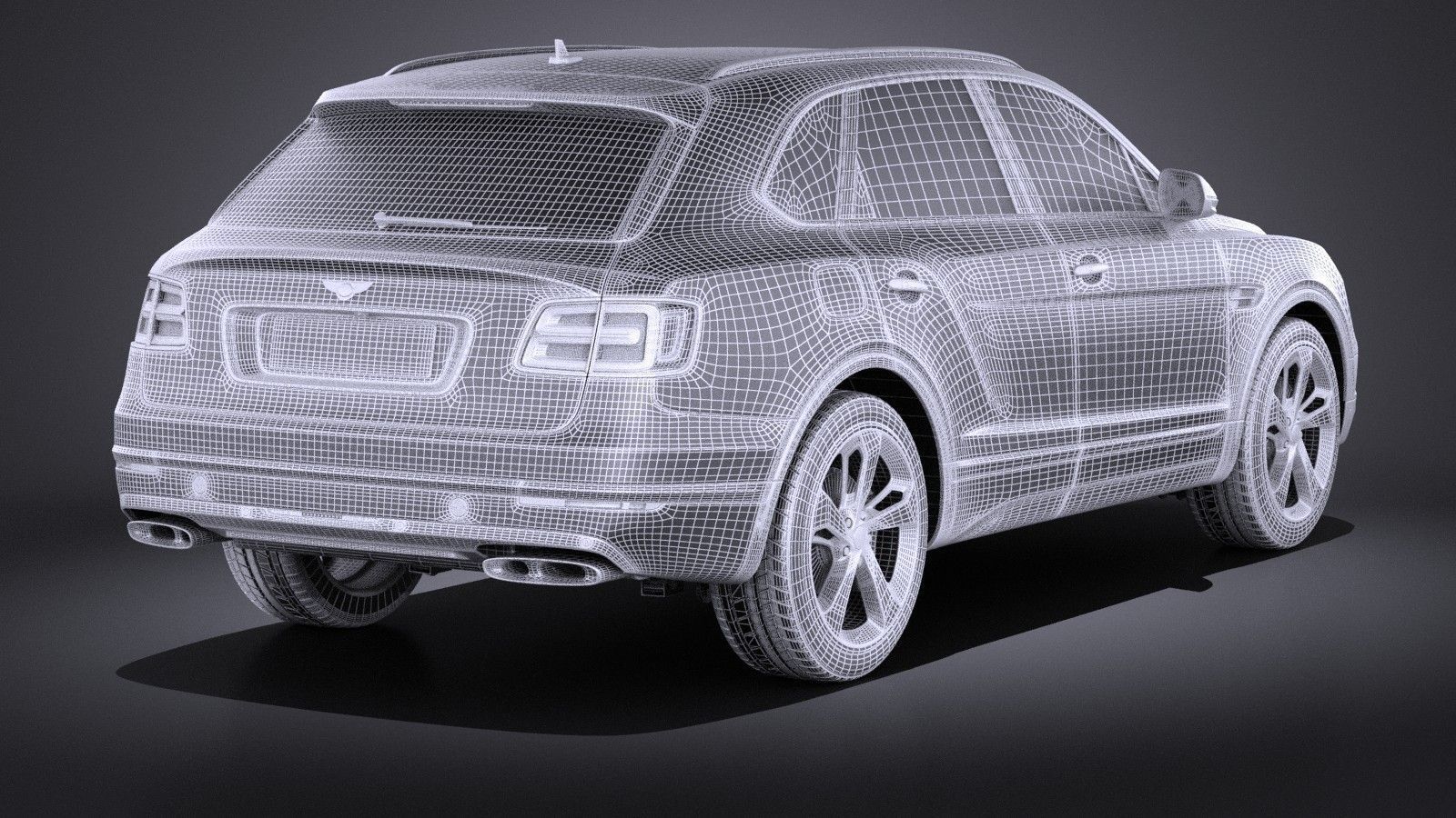 Bentley Bentayga 2016 VRAY 3D model_9
