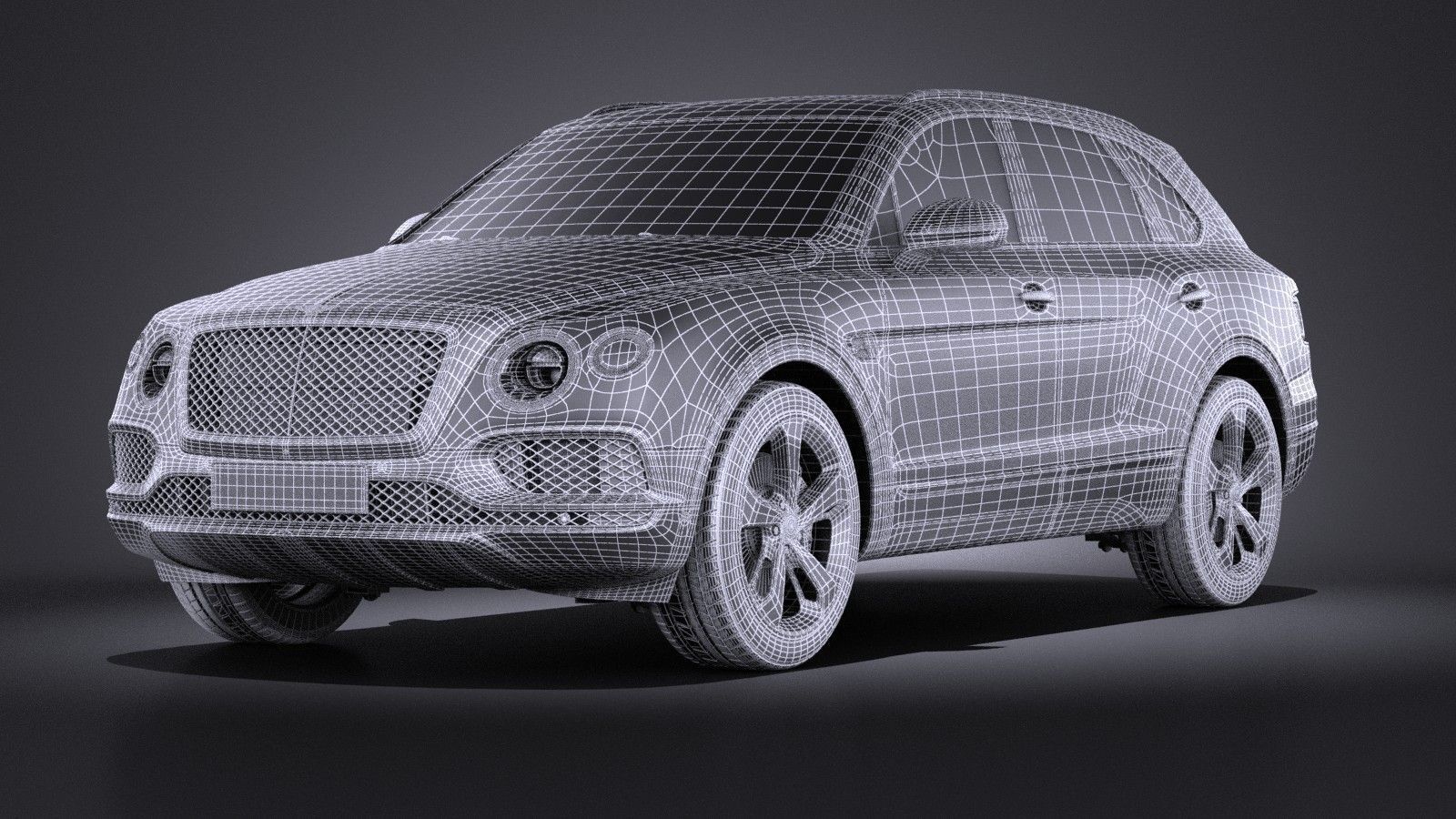 Bentley Bentayga 2016 VRAY 3D model_10