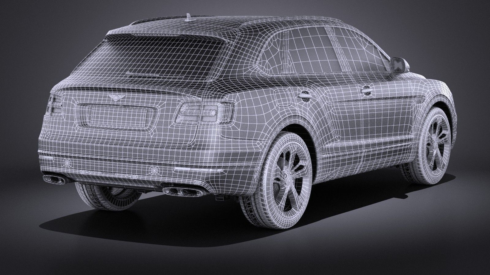 Bentley Bentayga 2016 VRAY 3D model_11