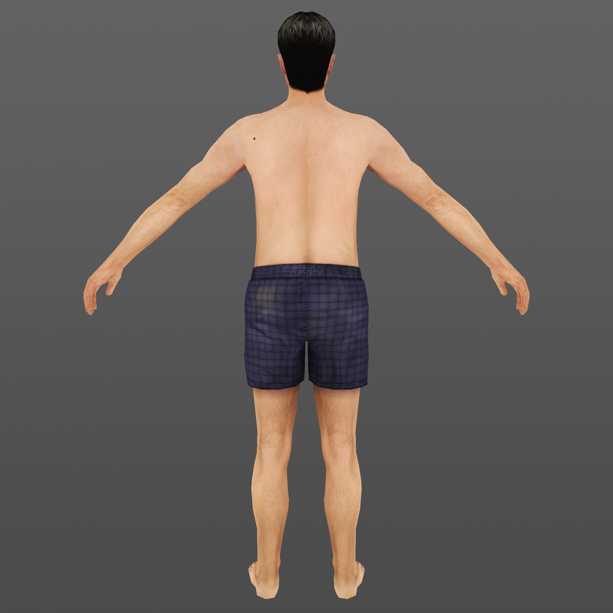 MAN 70 - WITH 250 ANIMATIONS Low-poly 3D model_7