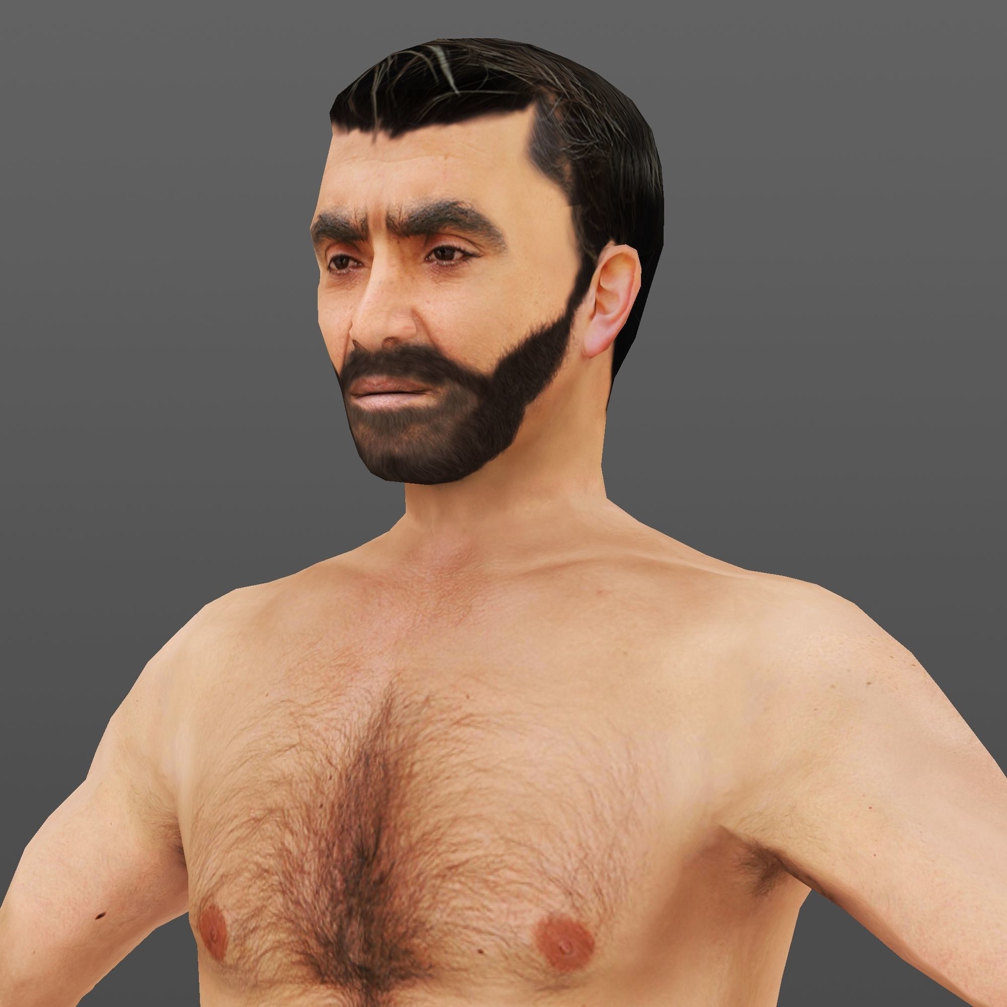 MAN 70 - WITH 250 ANIMATIONS Low-poly 3D model_4