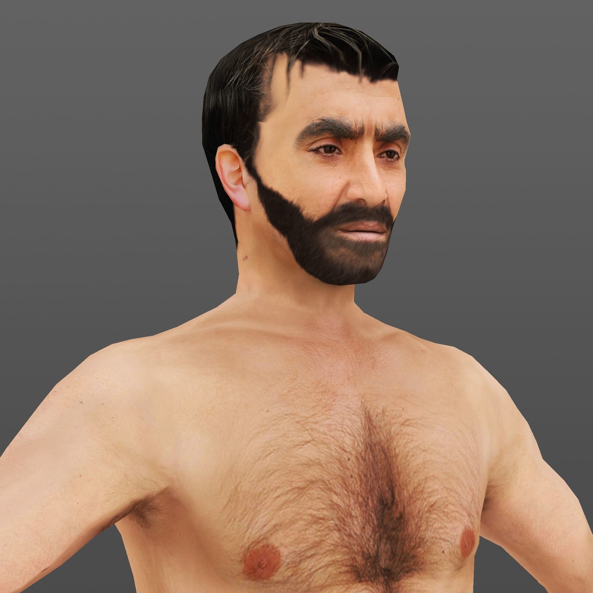 MAN 70 - WITH 250 ANIMATIONS Low-poly 3D model_3