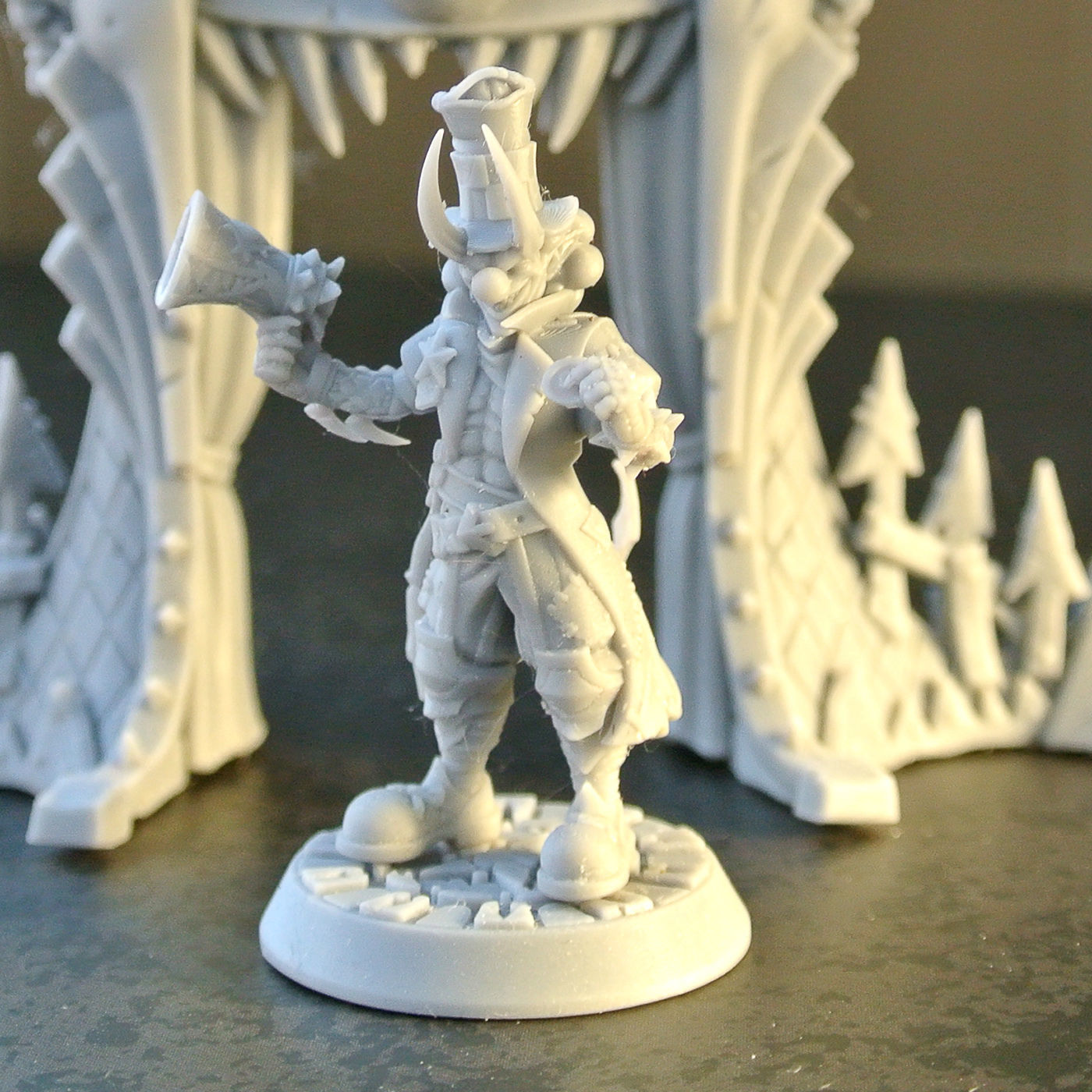 Clown circus barker 3D print model_1