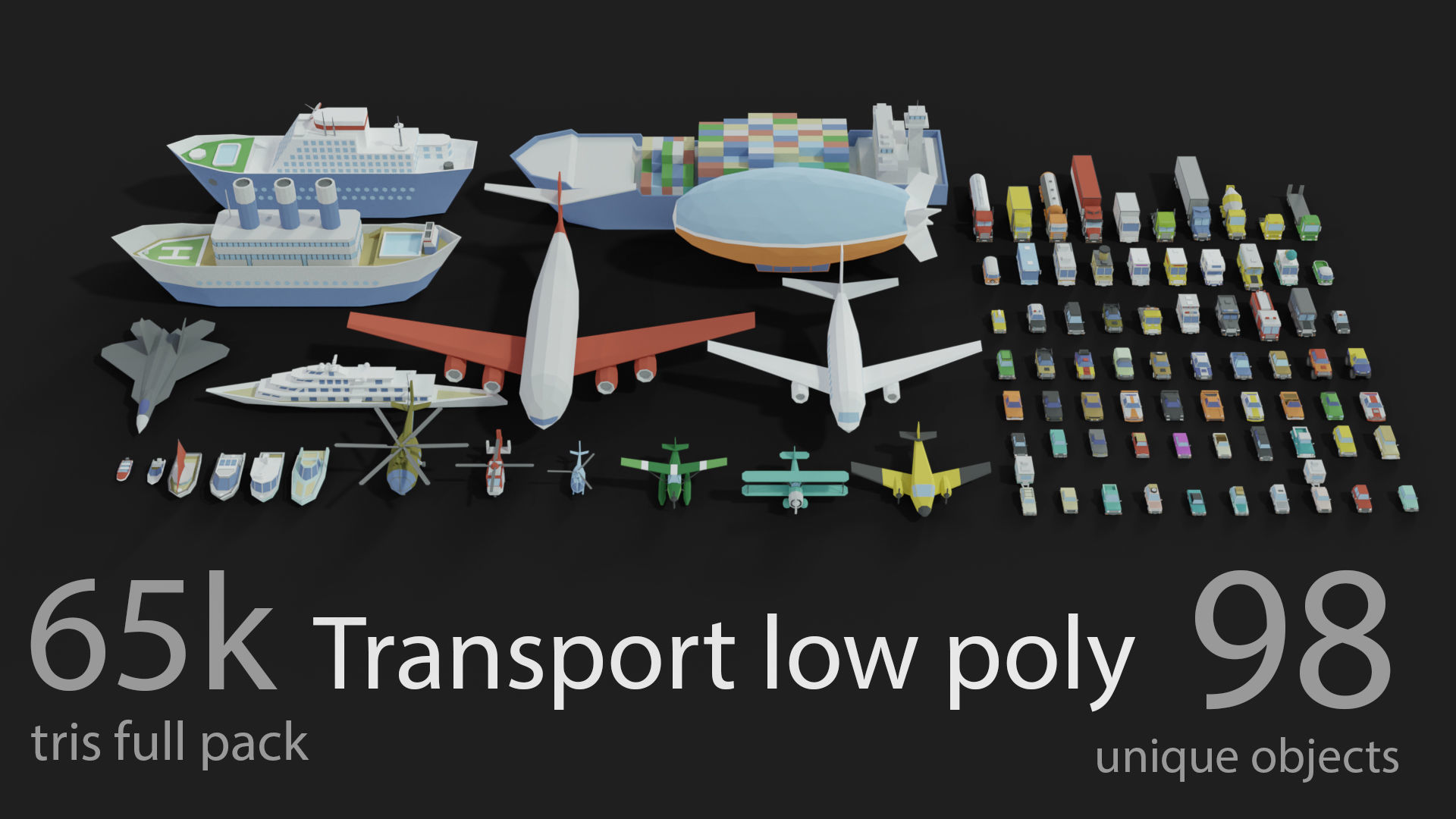 low poly city and characters 2 01 3D Model Collection_8