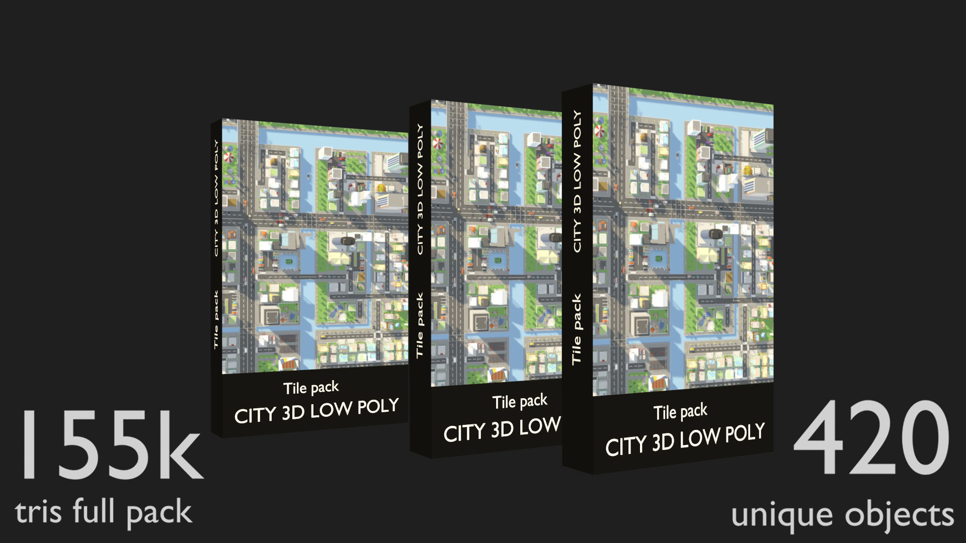 low poly city and characters 2 01 3D Model Collection_9