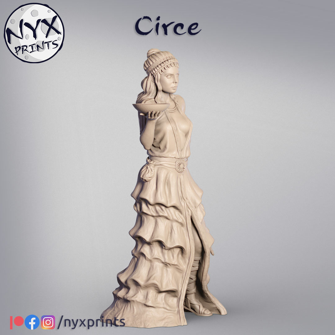 SORCERESS CIRCE 3D print model_3