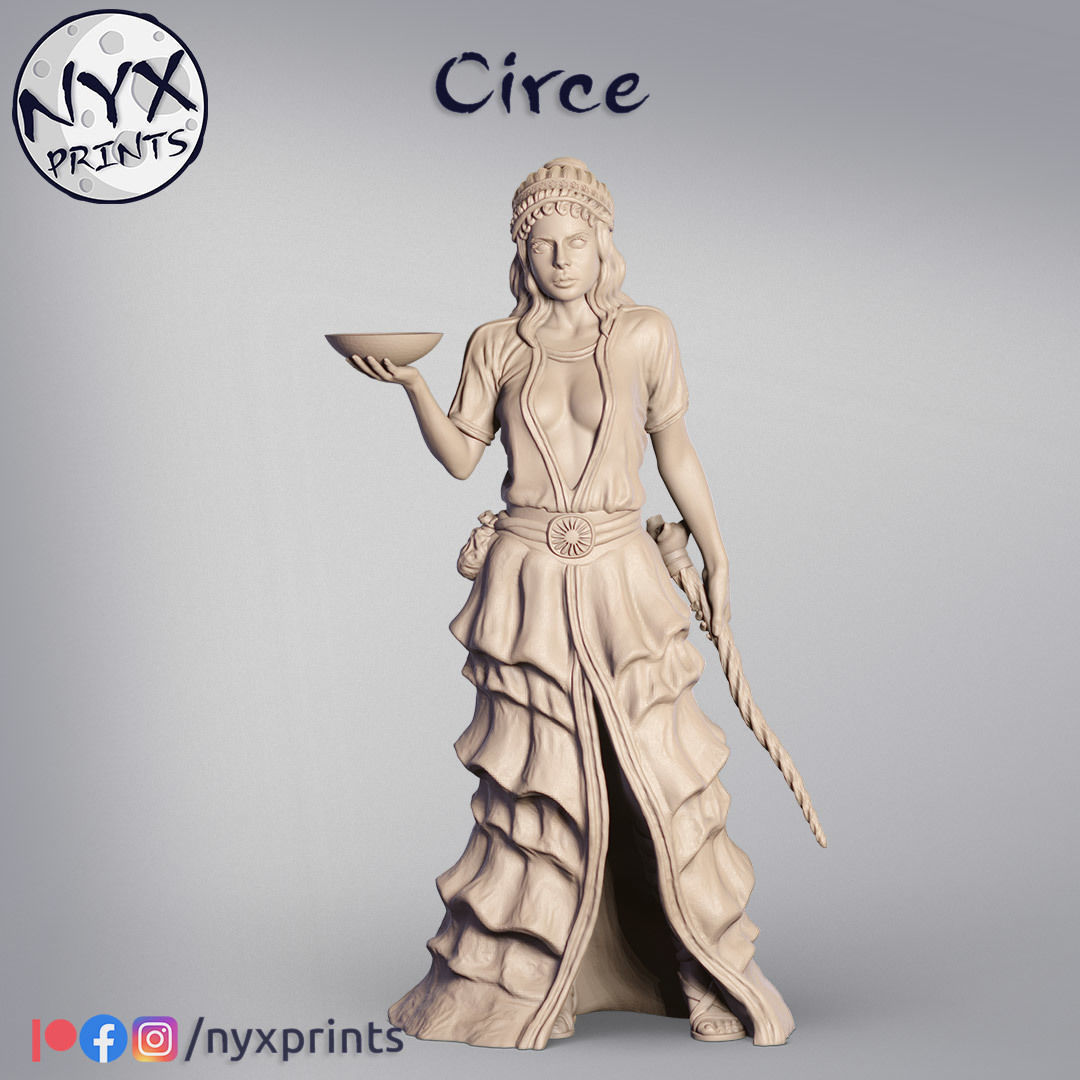 SORCERESS CIRCE 3D print model_2