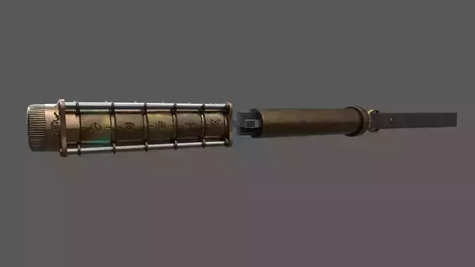  Ancient mystery safe PBR low-poly 3D model Low-poly 3D model