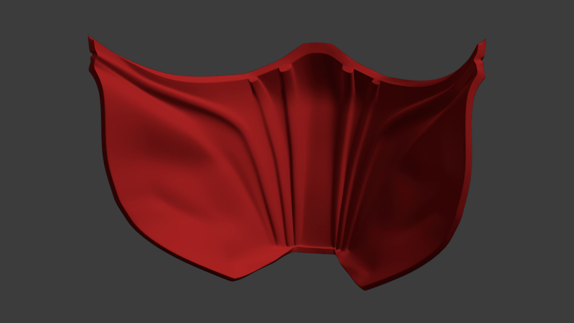Skarlet Mask for face from MK 11 Mortal Kombat 2021 3D print model_4