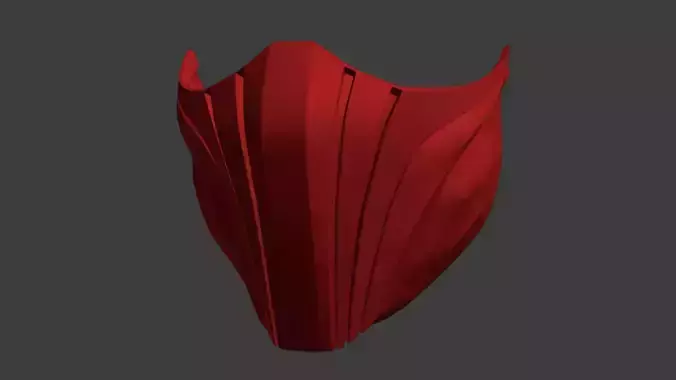 Skarlet Mask for face from MK 11 Mortal Kombat 2021 3D print model