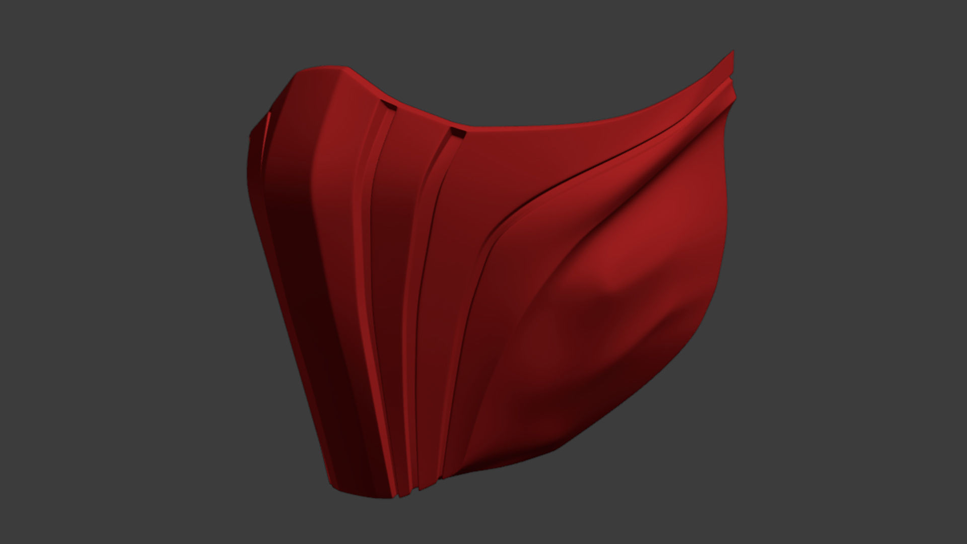 Skarlet Mask for face from MK 11 Mortal Kombat 2021 3D print model_1