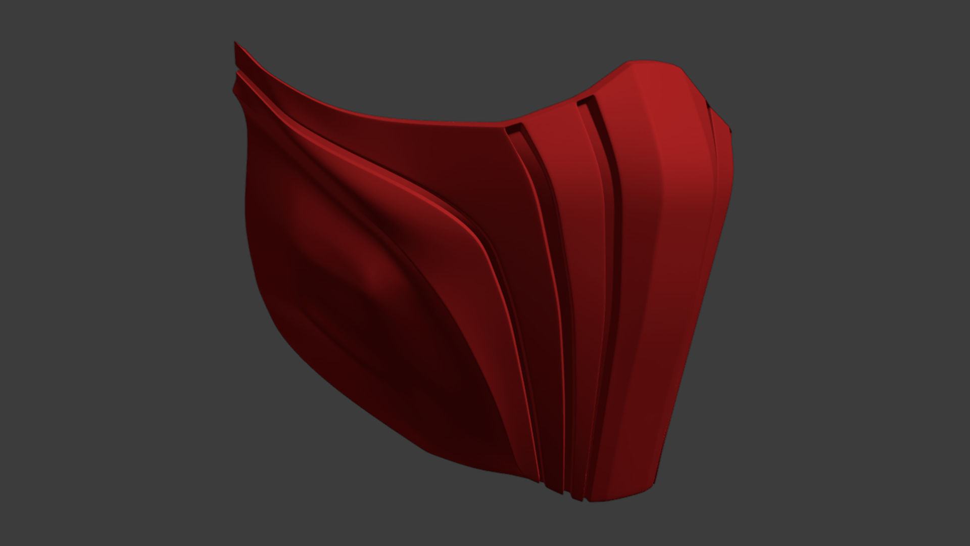Skarlet Mask for face from MK 11 Mortal Kombat 2021 3D print model_3