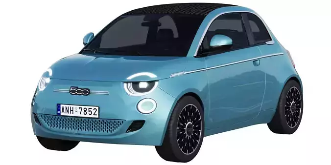 Fiat 500 la Prima 2021 3D model