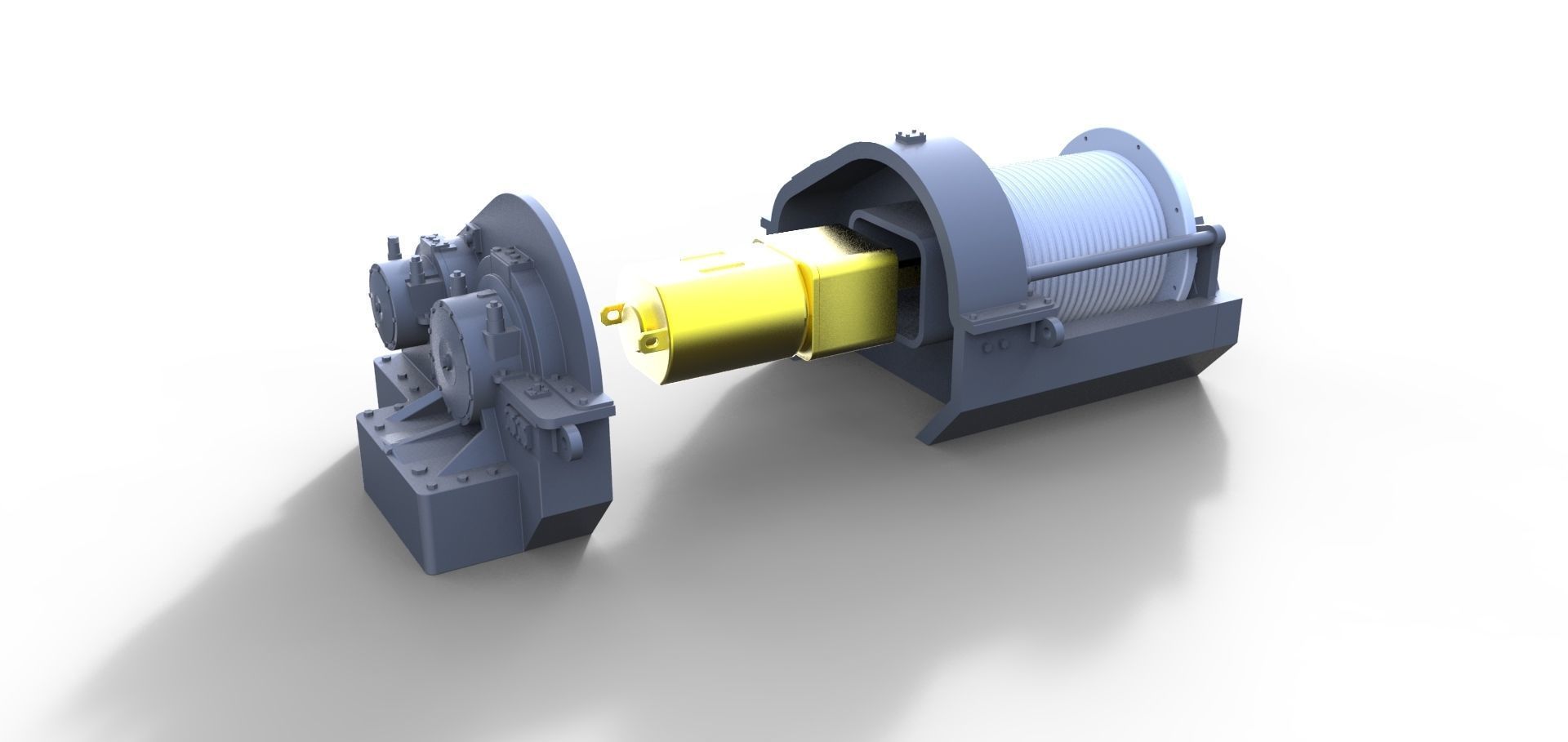 winch for ship model   Rostock 3D print model_3