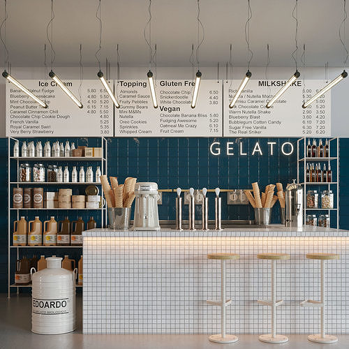 Ice cream bar Gelato 3D model